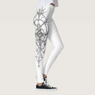 Leggings Ropa callejera oscura gótica ciber sigilista ojo r