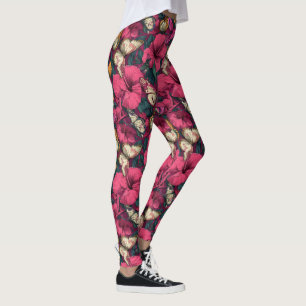 Leggings Ropa con acento de camuflaje de mariposa elegante