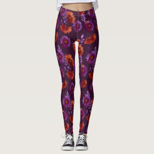 Leggings Ropa de acento de margarita colorida Cardio