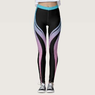 Leggings Ropa de activación del corazón del Purpurina de Gi