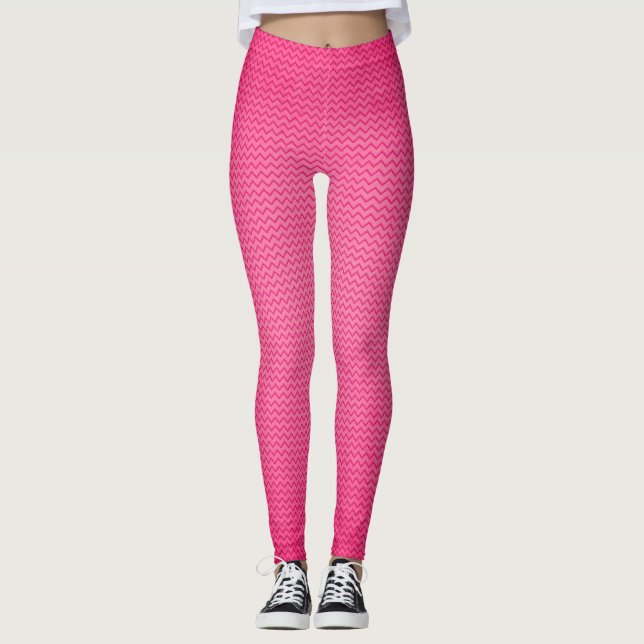 Leggings Ropa de activación rosa de Fuschia (Anverso)