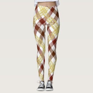 Leggings Ropa de cuadros escoceses de gingham de verano par