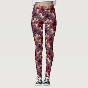 Leggings Ropa de ejercicio con flores Amaryllis Pétalo San 
