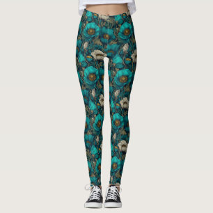 Leggings Ropa de entrenamiento con flores de Anémonas Anémo