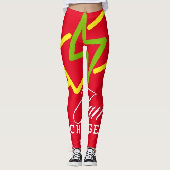 Leggings Ropa de fiesta cargada Iam - Vibes eléctricas posi (Anverso)