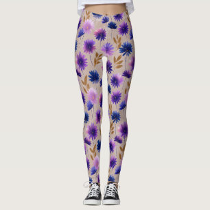 Leggings Ropa de fitness clásica con tema de margarita