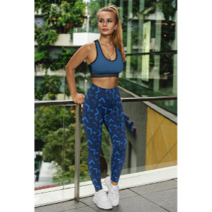 Leggings Ropa de gimnasia femenina con estampado suave