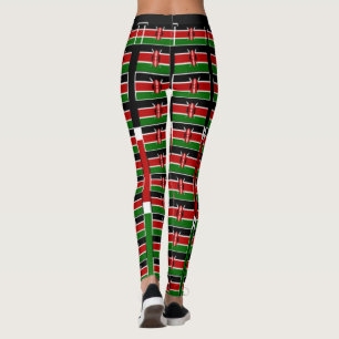 Leggings Ropa de la bandera verde negra roja