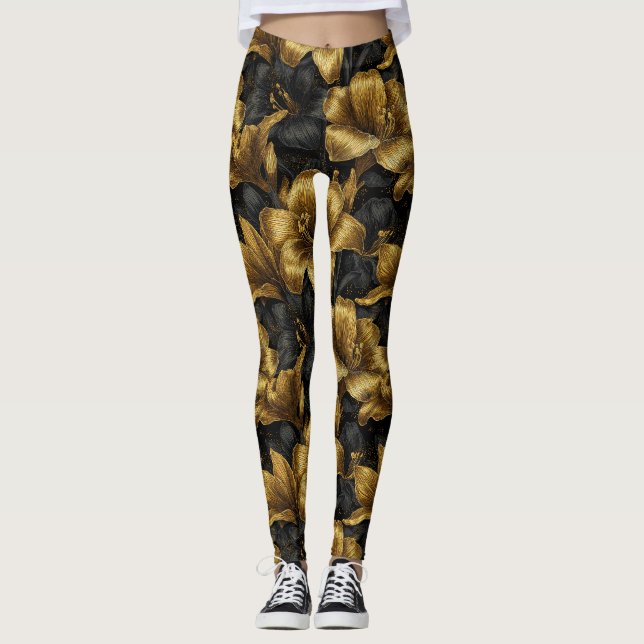 Leggings Ropa de moda estética de Amaryllis linda (Anverso)