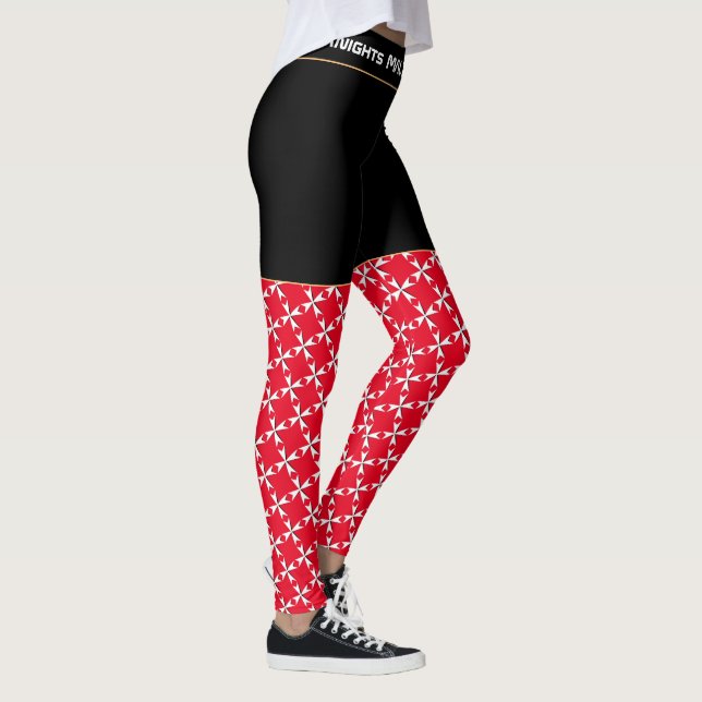 Leggings Ropa de modas maltesa Cross White & Knights/Malta (Derecha)