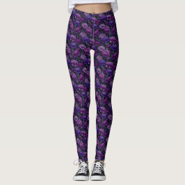 Leggings Ropa de mujer temática de clavel de entrenamiento 