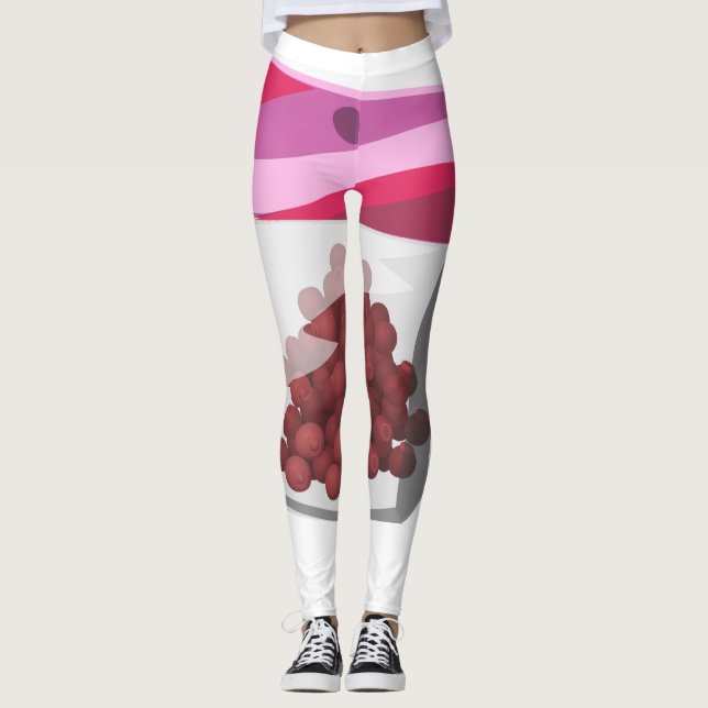 Leggings Ropa de postre de Glitch Food (Anverso)