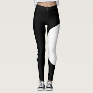 Leggings Ropa deportiva negra personalizada para mamá de ma