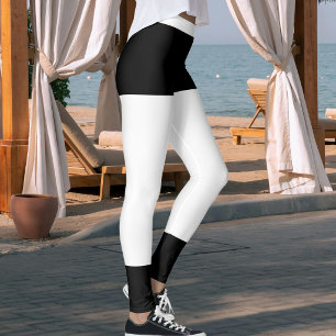 Leggings Ropa deportiva negra personalizada para mamá gata