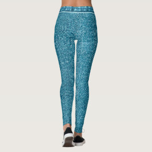Leggings Ropa deportiva personalizada para mujer Faux Denim