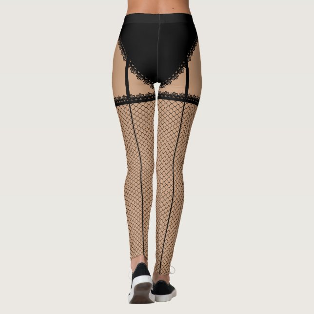 Leggings Ropa interior negra (franceses cortados) (Reverso)