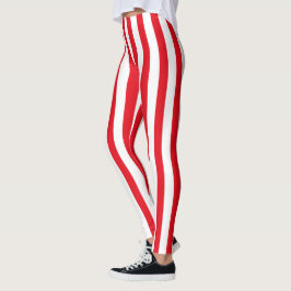 Leggings Ropa roja y blanca Ropa pirata de Halloween
