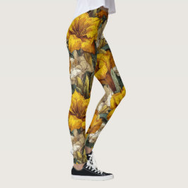 Leggings Ropa temática de Amaryllis linda para levantamient