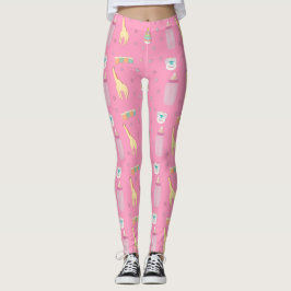 Leggings Rosa adulto/ABDL de las polainas del bebé/vida del