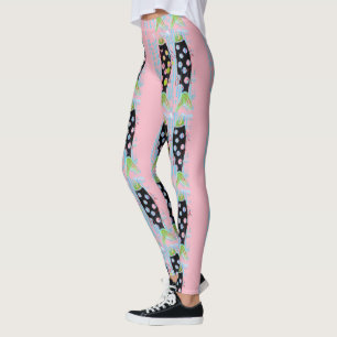 Leggings rosa ascendente de Thunder_Cove de los pescados de
