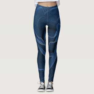 Leggings Rosa azul de terciopelo