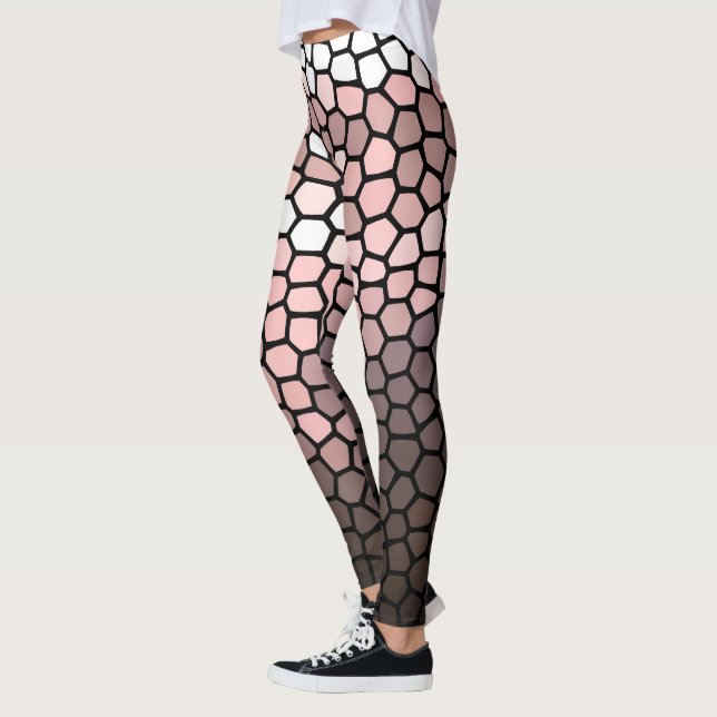 Leggings Rosa, blanco y gris (Izquierda)