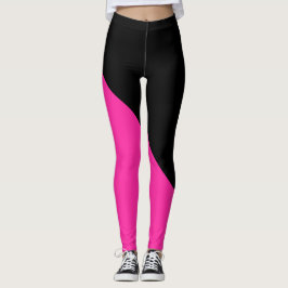 Leggings Rosa caliente y negro