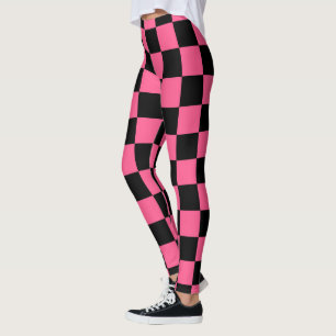 Leggings Rosa caliente y negro controlados