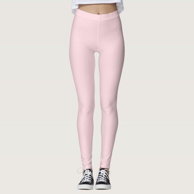 Leggings Rosa Claro Sólido (Anverso)
