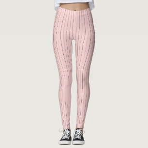 Leggings Rosa con garras de pinzas negras