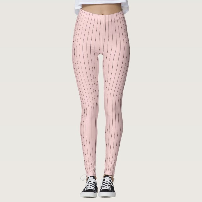 Leggings Rosa con garras de pinzas negras (Anverso)