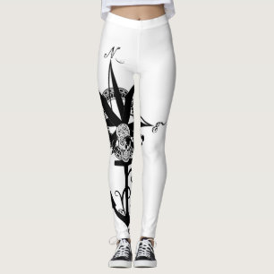 Leggings Rosa de compás grande con el ancla