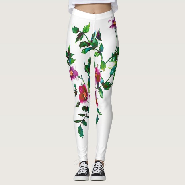 Leggings Rosa de cosecha (Anverso)