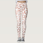 Leggings Rosa de moda Leopardo de oro Impresión de animales<br><div class="desc">Este elegante diseño de moda es perfecto para la moderna moda. Tiene una impresión falsa de un animal de safari de leopardo y chita de rosa dorado sobre un simple fondo blanco. ¡Es bonito, linda y de moda! ***NOTA DE DISEÑO IMPORTANTE: Para cualquier solicitud de diseño personalizado, como solicitudes de...</div>