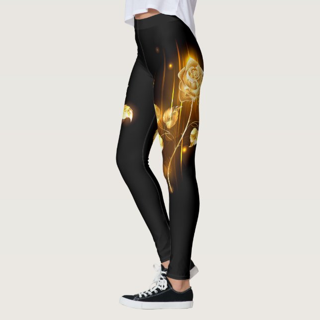 Leggings Rosa de oro (rosa de oro) (Izquierda)