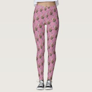 Leggings Rosa del corista de Las Vegas
