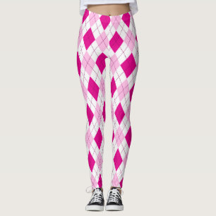 Leggings Rosa En Argyle Rosa