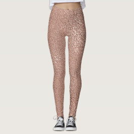 Leggings Rosa Faux Metallic