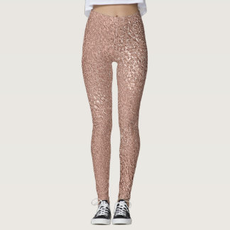 Leggings Rosa Faux Metallic