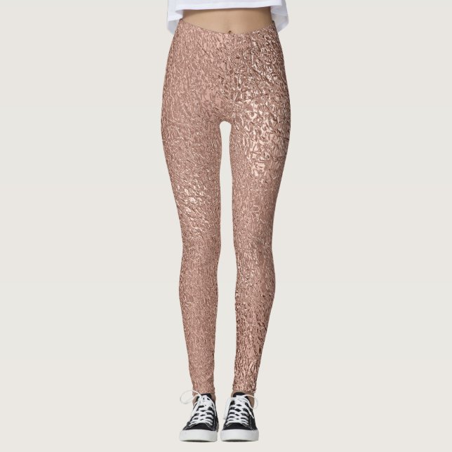Leggings Rosa Faux Metallic (Anverso)