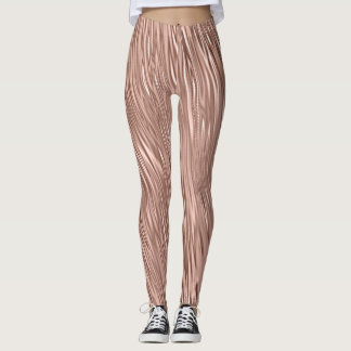 Leggings Rosa Faux Metallic Streak Patterado