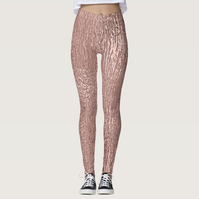 Leggings Rosa Faux Metallic Streaked (Anverso)