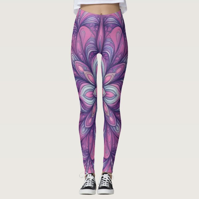 Leggings Rosa floreciendo (Anverso)