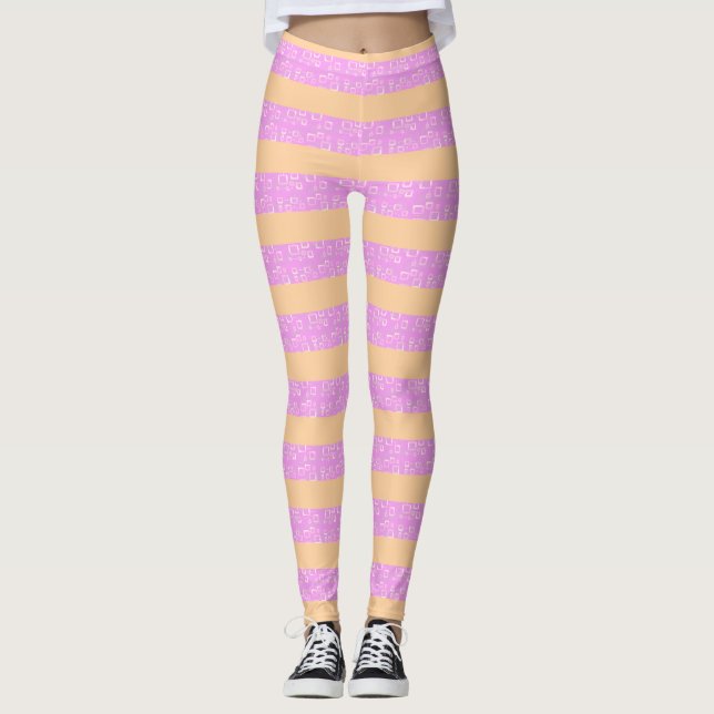 Leggings Rosa Geométrico  (Anverso)