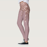 Leggings Rosa Gold Glam Purpurina Sparkle Dris a la moda<br><div class="desc">Este diseño se puede personalizar eligiendo la opción Editar diseño. También puede transferir a otros artículos. Póngase en contacto conmigo en colorflowcreations@gmail.com o utilice la opción de chat en la parte superior de la página si desea tener este diseño en otro producto o necesita ayuda con este diseño. Se simula...</div>