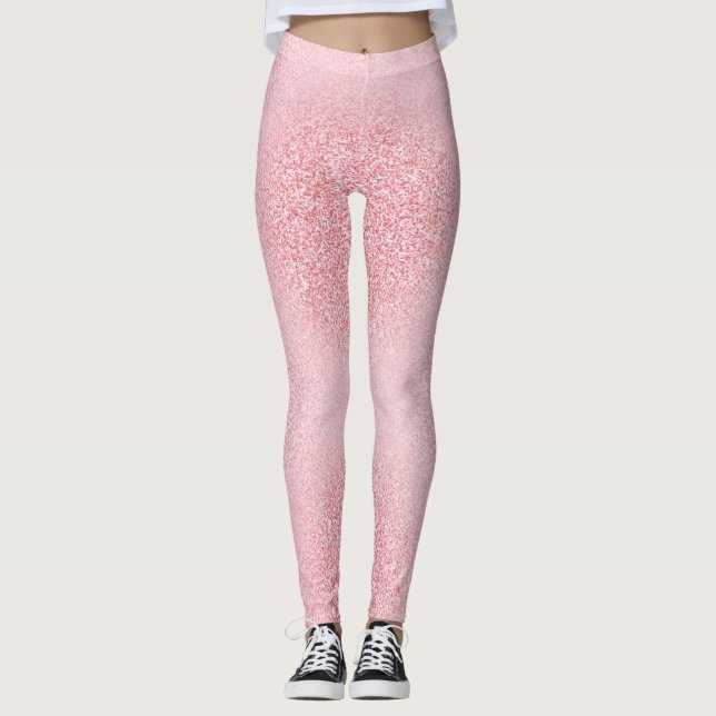 Leggings Rosa Gold Trendy Modern Elegant Template (Anverso)