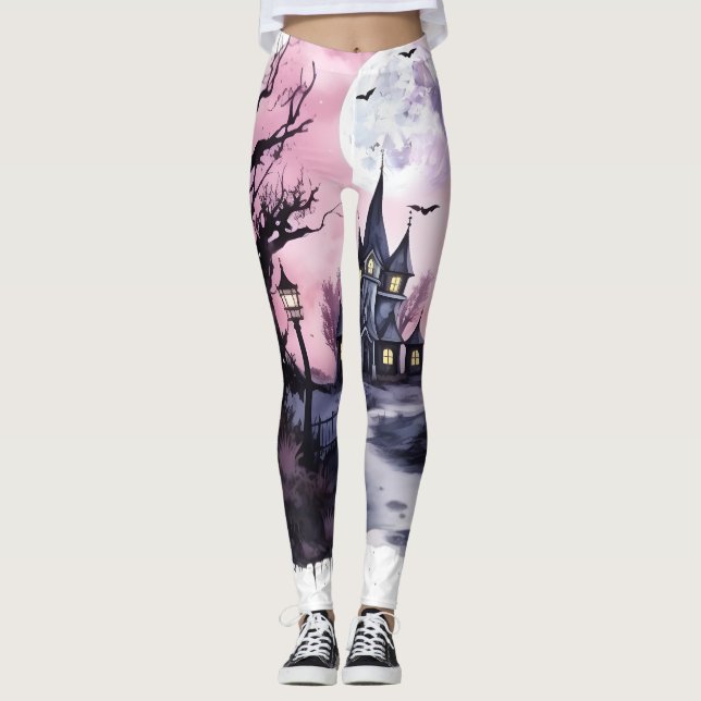 Leggings rosa halloween (Anverso)