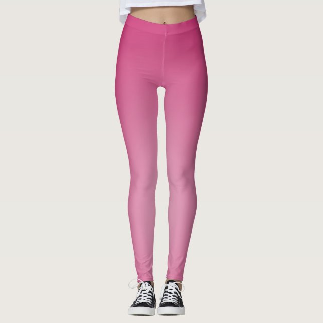 Leggings Rosa lindo de las mujeres de verano (Anverso)