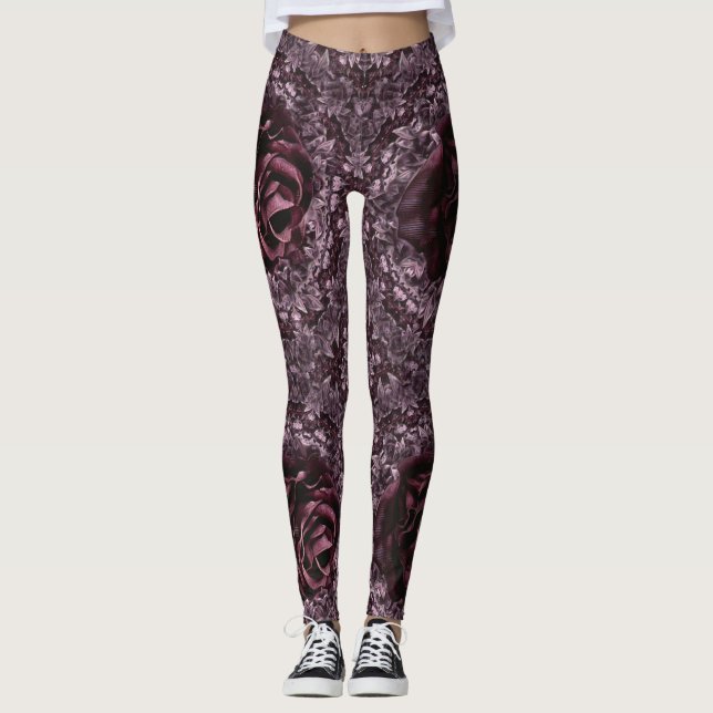 Leggings Rosa Mandala (Anverso)