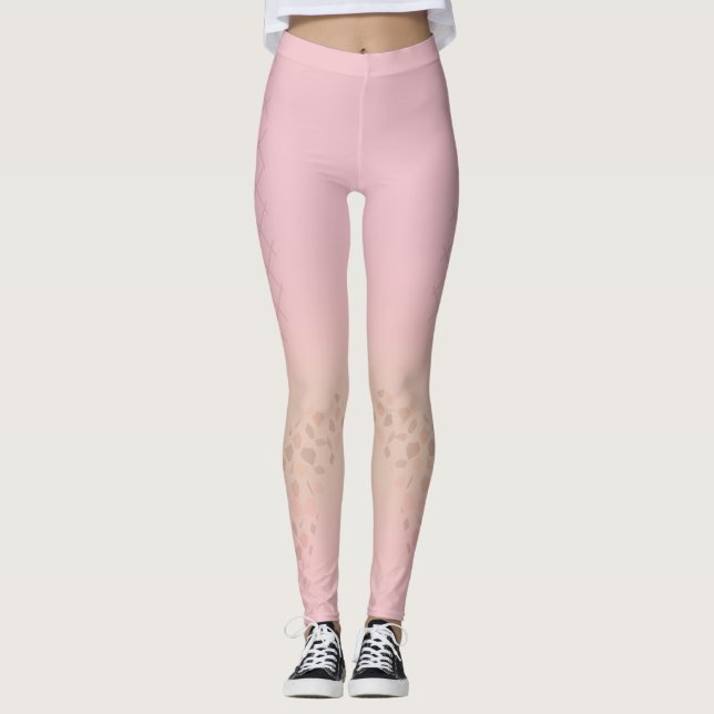 Leggings rosa moderno de la moda (Anverso)